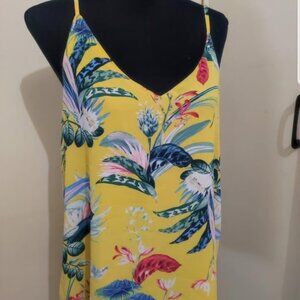 cottonon yellow top adjustable strap tank top